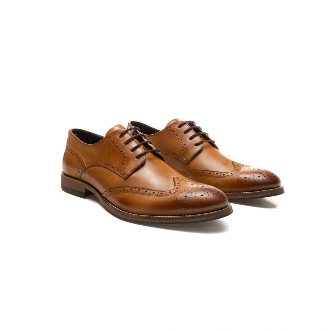 Zapato Formal Tipo Oxford En Cuero  overstate