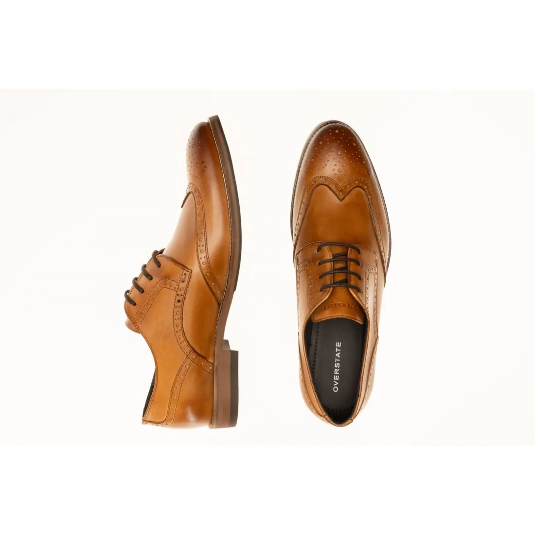 Zapato Formal Tipo Oxford En Cuero  overstate