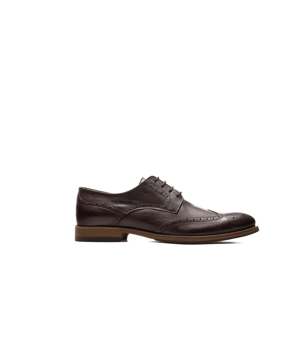 Zapato Formal Tipo Oxford En Cuero