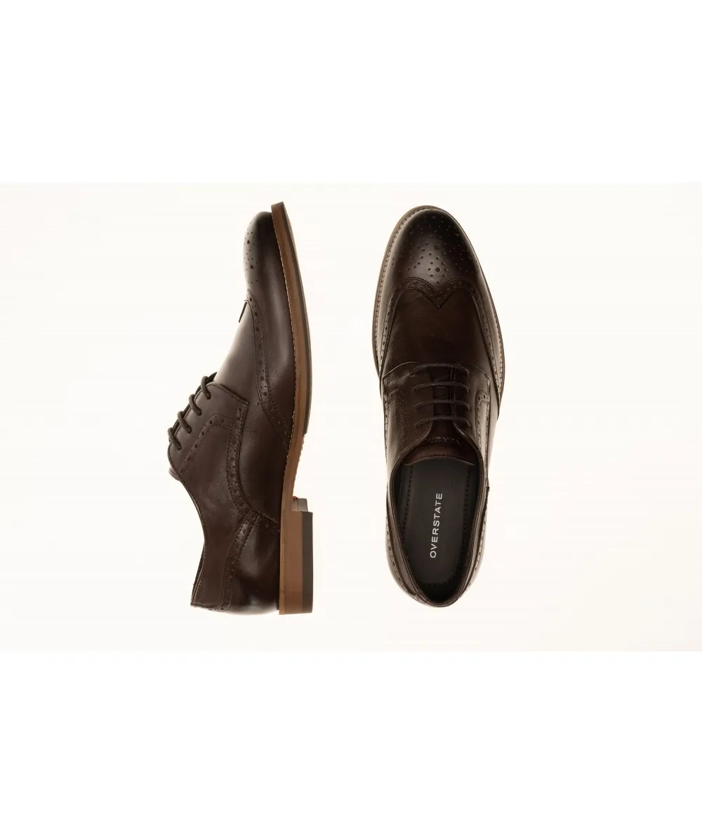 Zapato Formal Tipo Oxford En Cuero