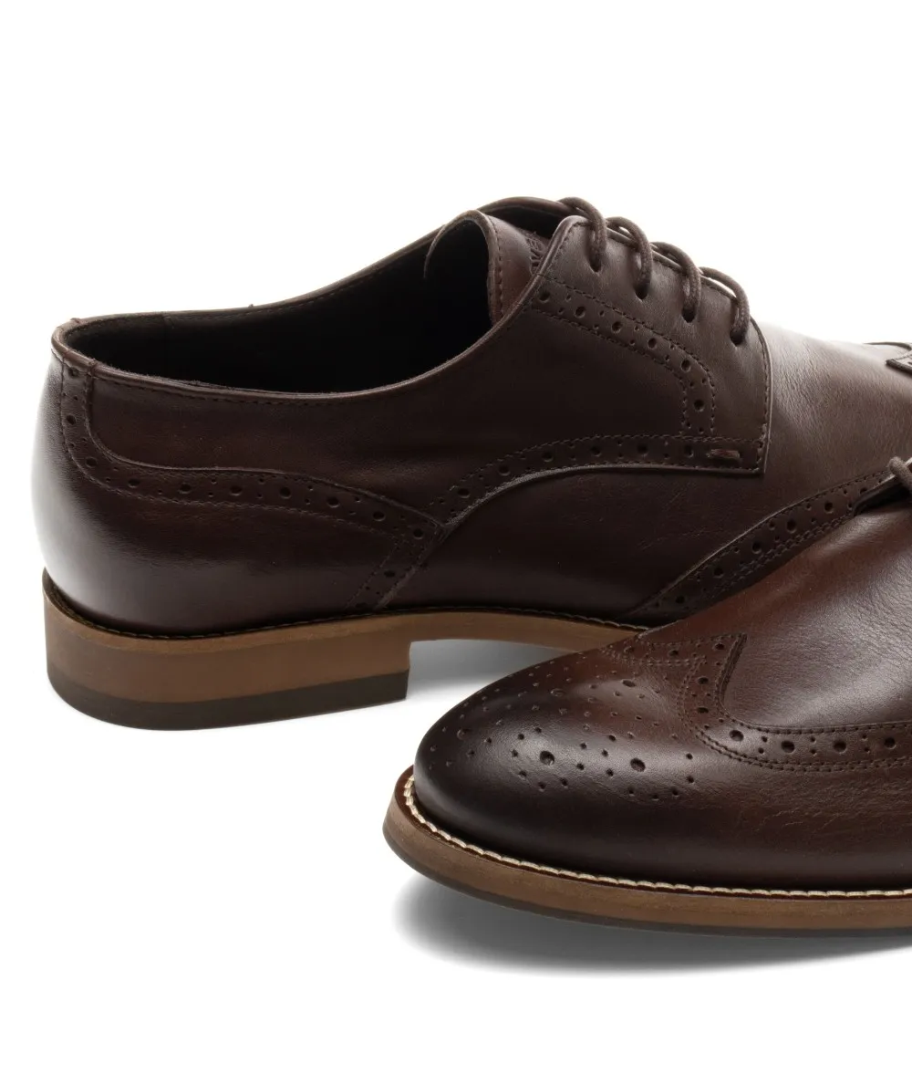 Zapato Formal Tipo Oxford En Cuero